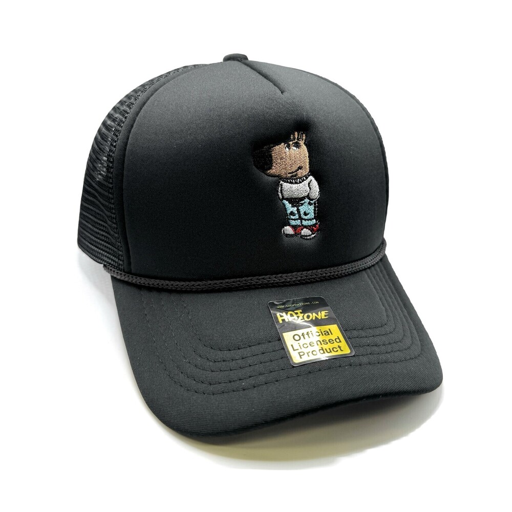 Chill Guy Mesh Trucker Snapback (Black)